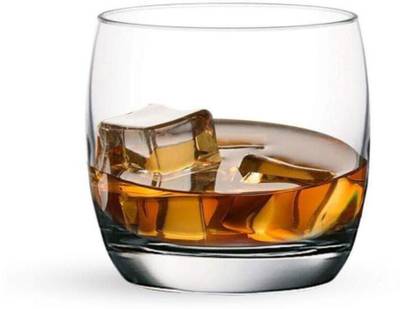 Staify (Pack of 4) Wiskey Lowball Glasses Tumbler Suitable For Drinking Vodka, Beer, Water, Juice, Cocktail, Bourbon, Wine, Soda, Sharbat, Mocktail, Whisky | Glass Set For Gift Someone At Their Birthday, Anniversary, Party, Event Gift Etc. Glass Set Glass Set Whisky Glass