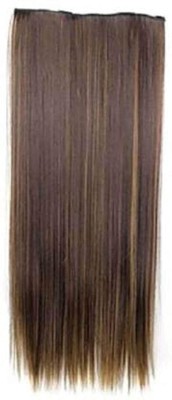 Shippara  Extensions Straight  Clip Golden Highlighted Girl & Womnen16-18 Inch Hair Extension