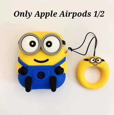 ACX Silicone Press and Release Headphone Case For Apple Airpods 1st Generation, Apple Airpods 2nd Generation(Yellow Blue)