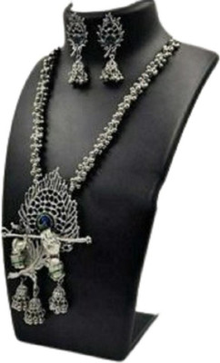 YUVAANSH COLLECTION Alloy Brass Silver Jewellery Set(Pack of 1)