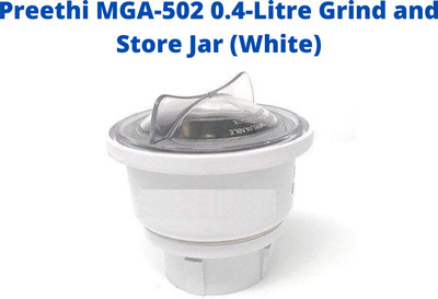 Touch N Feel Preethi MGA-502 0.4-Litre Grind and Store Jar (White) Mixer Juicer Jar(0.4 L)