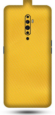 Satisfactory OPPO Reno 2z Mobile Skin(Lemon Yellow Carbon Fibre Skin With Matte Finish)