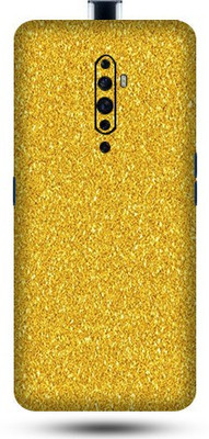 Satisfactory OPPO Reno 2z Mobile Skin(Golden Glitter Skin With Matte Finish)