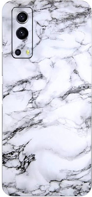 TJ CREATION Vivo IQoo Z3 Mobile Skin(Ultra Super White Marble With High Matte Finish.)