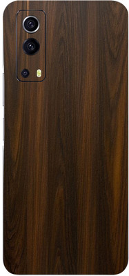 Jeeva Creation Vivo iQOO Z3, vivo iqoo z3 Mobile Skin(Ultra Super Mahogany Wood Skin With High Matte Finish.)