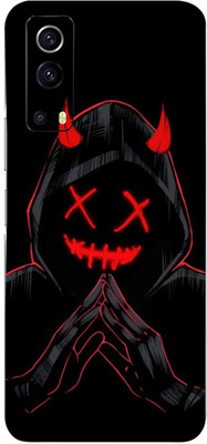 TJ CREATION Vivo IQoo Z3 Mobile Skin(Ultra Super Black Devil Skin With High Matte Finish.)