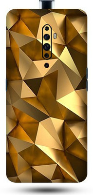 Satisfactory OPPO Reno 2z Mobile Skin(Golden Polygon Skin With Matte Finish)