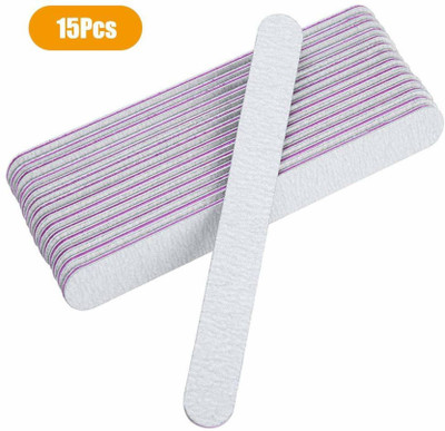 THR3E STROKES 15Pcs Professional Nail Files Double Sided Emery Boards 100/180 Grit Gel Nail Files & Buffers Natural Artificial Nails Buffer Block Manicure Kit (Set of 15)(Set of 15) THR3E STROKES 15Pcs Professional Nail Files Double Sided Emery Boards 100/180 Grit Gel Nail Files & Buffers Natural Artificial Nails Buffer Block Manicure Kit (Set of 15)(Set of 15)