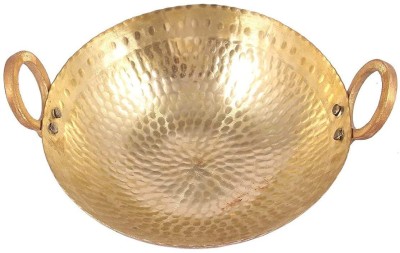 MOTI METAL INDUSTRIES MMI Kadhai 31 cm diameter 2 L capacity(Brass)