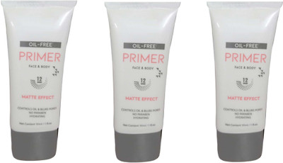 GFSU OIL-FREE PRIMER BODY & FACE MATTE EFFECT CONTROLS BLUR PORES & OIL NO PARABEN HYDRATING Primer  - 90 ml(TRANSPARENT)