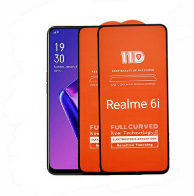 tendwell Edge To Edge Tempered Glass for Realme 6i, Realme Narzo 30 5G, Realme Narzo 30 4G(Pack of 2)