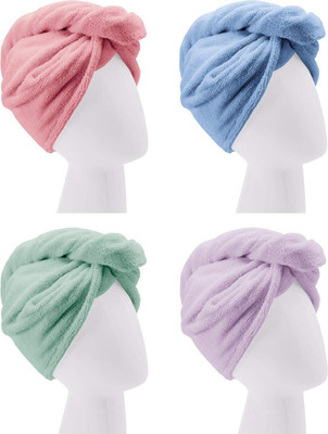 Riddhi Imperial Microfiber 180 GSM Hair Towel(Pack of 4)