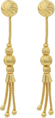 MissMister Gold plated Triple Balls three tassle (Jhalar), Stud cum dangler stylish Fashion earring women latest design Brass Drops & Danglers
