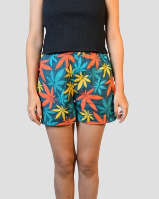 Whats Down Printed Women Multicolor Regular Shorts