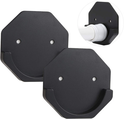Tagve Glossy Shower Rod Hook(Black)