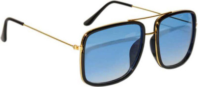Actn Rectangular Sunglasses(For Men & Women, Blue)