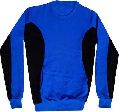 IndiWeaves Full Sleeve Color Block Boys Sweatshirt