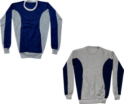 KAYU Full Sleeve Color Block Boys & Girls Sweatshirt