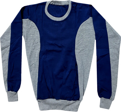Indistar Full Sleeve Color Block Boys Sweatshirt