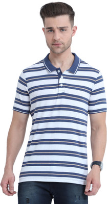 PIPER INTERNAATIONAL Striped Men Polo Neck Multicolor T-Shirt