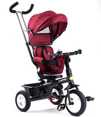 baybee Trikes Tricycle for Kids Baby Cycle with Push Handle 2 to 5 Years Boy Girl BBTRB31-5_B Tricycle(Red)