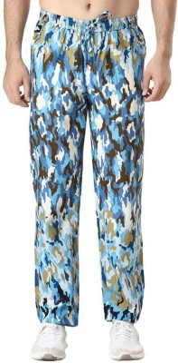 Masculine Affair Printed Men White Track Pants