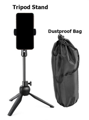 PULTO Universal Phone Tripods Holder + Dustproof Bag 360 degree adjust tablet video micro mobile cell phone tripod holder stand Adjustable Desktop Microphone Tripod Microphone Stand Holder Adjustable Phone Selfie Stick Desk Tripod Stand Support Display Holder Mobile Phone Stand Holders All Smartphon