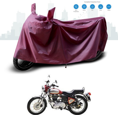GOSHIV-car and bike accessories Waterproof Two Wheeler Cover for Royal Enfield(Electra 5S, Maroon)