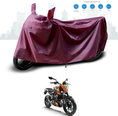 GOSHIV-car and bike accessories Waterproof Two Wheeler Cover for KTM(125 Duke, Maroon)