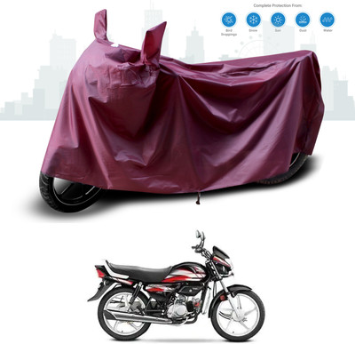 GOSHIV-car and bike accessories Waterproof Two Wheeler Cover for Hero(MotoCorp Pleasure Plus, Maroon)