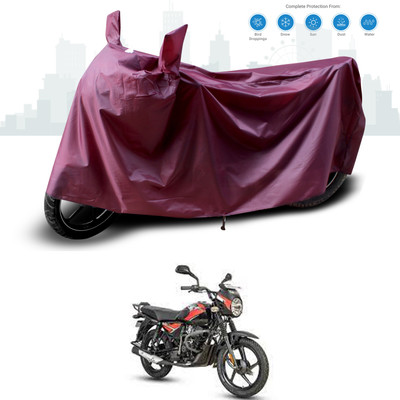 GOSHIV-car and bike accessories Waterproof Two Wheeler Cover for Bajaj(Maroon)