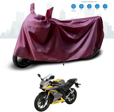 GOSHIV-car and bike accessories Waterproof Two Wheeler Cover for Yamaha(R15 V3, Maroon)