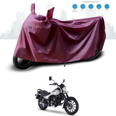 GOSHIV-car and bike accessories Waterproof Two Wheeler Cover for Bajaj(Avenger Street 220, Maroon)