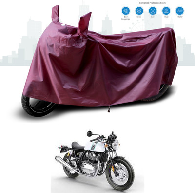 GOSHIV-car and bike accessories Waterproof Two Wheeler Cover for Royal Enfield(Continental GT 650, Maroon)