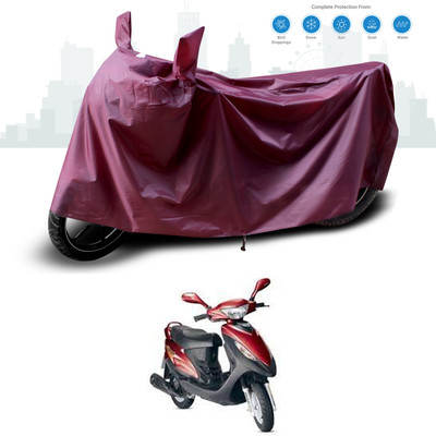GOSHIV-car and bike accessories Waterproof Two Wheeler Cover for Kinetic(Nova, Maroon)