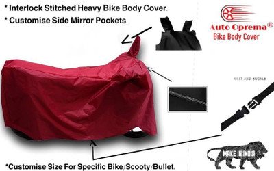 Auto Oprema Waterproof Two Wheeler Cover for Bajaj(Pulsar 150 DTS-i, Red)