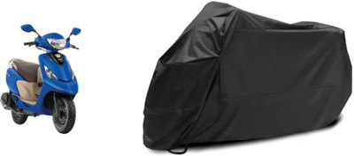 Olive Two Wheeler Cover for TVS(Scooty Zest 110, Black)