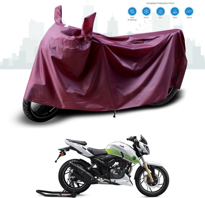 GOSHIV-car and bike accessories Waterproof Two Wheeler Cover for TVS(Apache, Maroon)