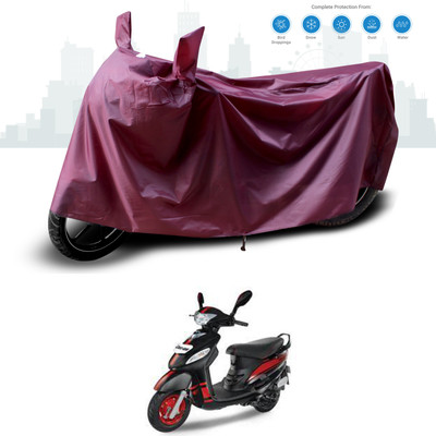 GOSHIV-car and bike accessories Waterproof Two Wheeler Cover for Mahindra(Duro 125, Maroon)