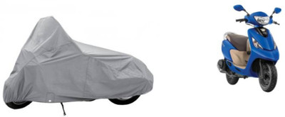 Olive Two Wheeler Cover for TVS(Scooty Zest 110, Silver)