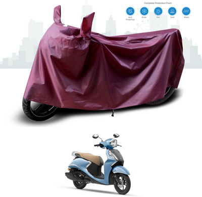 GOSHIV-car and bike accessories Waterproof Two Wheeler Cover for Yamaha(Fascino 125 FI, Maroon)