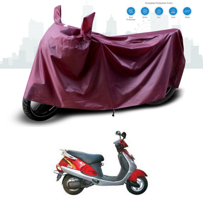 GOSHIV-car and bike accessories Waterproof Two Wheeler Cover for Kinetic(Nova EX, Maroon)