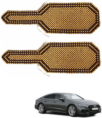 AuTO ADDiCT Wooden Bead Seating Pad For  Audi A7(Front Seats Beige, Brown)