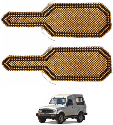 AuTO ADDiCT Wooden Bead Seating Pad For  Maruti Suzuki Gypsy(Front Seats Beige, Brown)