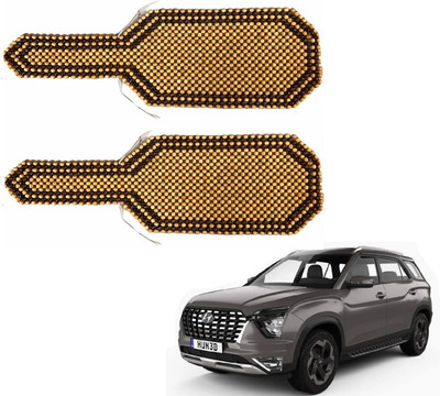 AuTO ADDiCT Wooden Bead Seating Pad For  Hyundai Grand i10 CRDi Era(Front Seats Beige, Brown)