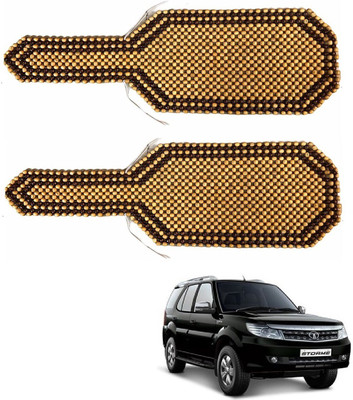 AuTO ADDiCT Wooden Bead Seating Pad For  Tata Safari Storme(Front Seats Beige, Brown)