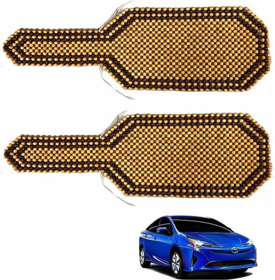 AuTO ADDiCT Wooden Bead Seating Pad For  Toyota Prius(Front Seats Beige, Brown)