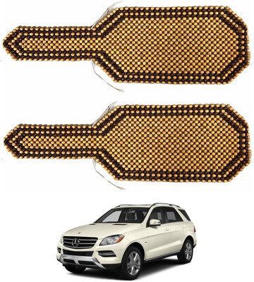 AuTO ADDiCT Wooden Bead Seating Pad For  Mercedes Benz M-Class(Front Seats Beige, Brown)