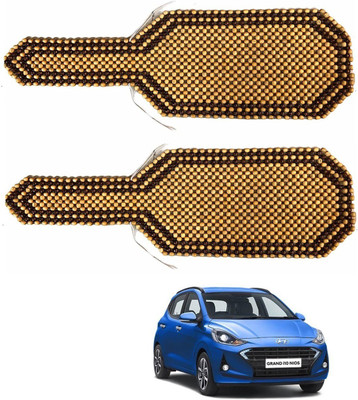 AuTO ADDiCT Wooden Bead Seating Pad For  Hyundai Grand I10 Nios Sportz AMT 1.2 CRDi(Front Seats Beige, Brown)