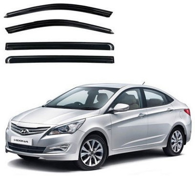 ASRAUTO For Front, Rear Wind Deflector(Tinted Hyundai Verna)